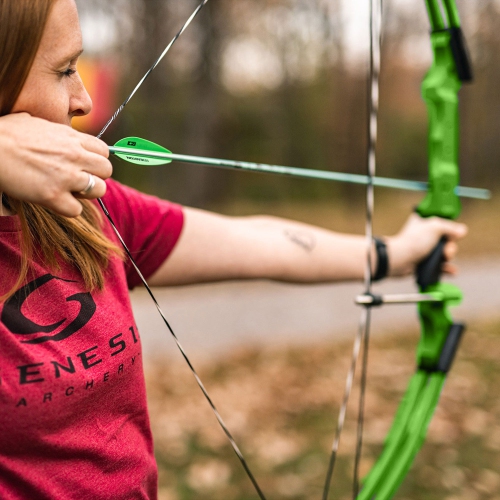 Genesis – Arc composé de tir à l'arc original, taille ajustable, tirer à gauche, vert