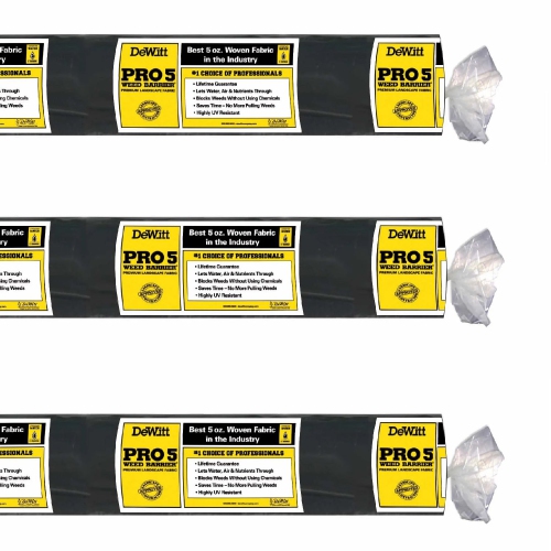 DeWitt P6 Pro 5 Commercial Landscape 5-Oz Barrier Fabric, 6 x 250'