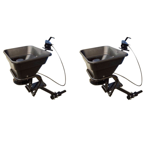 Field Tuff 12V ATV Hitch Mount Receiver 80 Pound Fertilizer Spreader