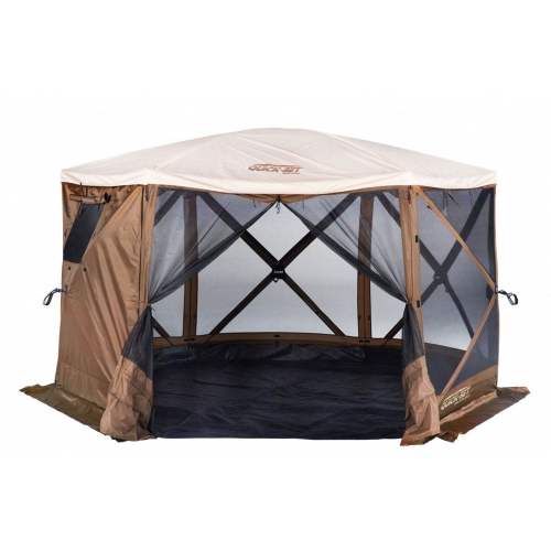 CLAM  Quick-Set Escape Sky Camper 11.5 Ft Portable Outdoor Canopy Shelter In Brown Great Roomy tent very well made