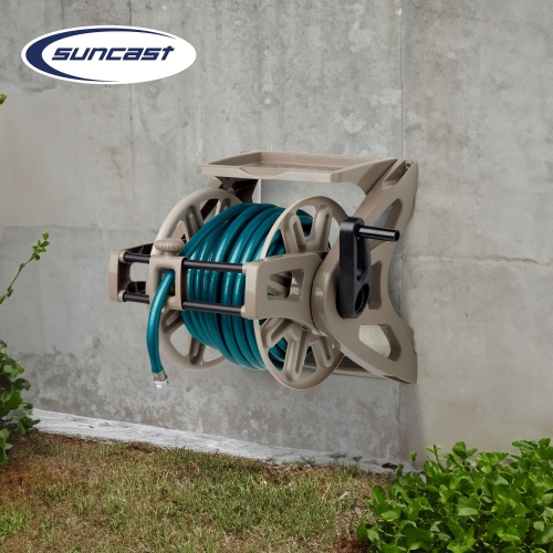 Wall Mount Slide Trak Hose Reel, with 175' Hose Capacity