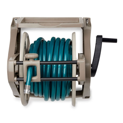 Wall Mount Slide Trak Hose Reel, with 175' Hose Capacity
