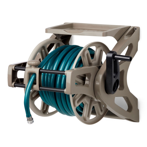 Wall Mount Slide Trak Hose Reel, with 175' Hose Capacity