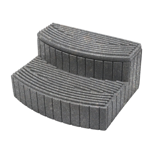 GOOD IDEAS  Sora Steps Lightweight Outdoor & Indoor Storage Step, Light Granite