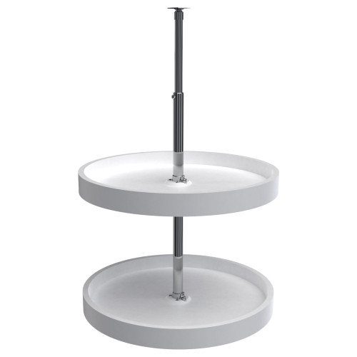 REV-A-SHELF  20" Lazy Susan Full-Circle Polymer 2-Shelf, White, 6012-20-11-52 Great choice
