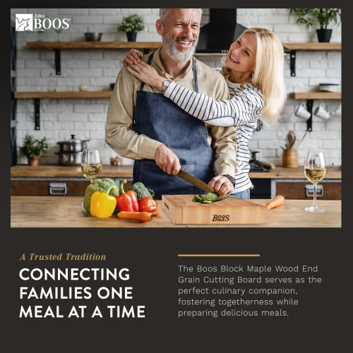 John Boos – petite planche à découper en bois d’érable pour cuisine, 12 x 12 x 3 po