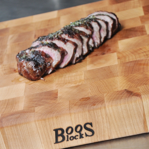 John Boos – petite planche à découper en bois d’érable pour cuisine, 12 x 12 x 3 po