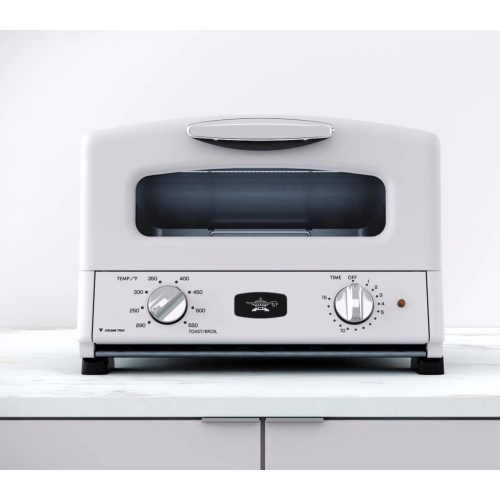 Sengoku HeatMate Countertop Toaster Oven w/ Graphite Technology, Eggshell White