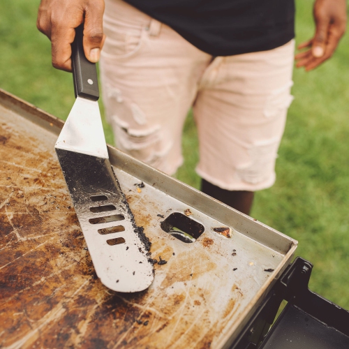 Razor 34.5" 3-Burner Portable Tabletop Griddle for Backyard Cooking and Camping