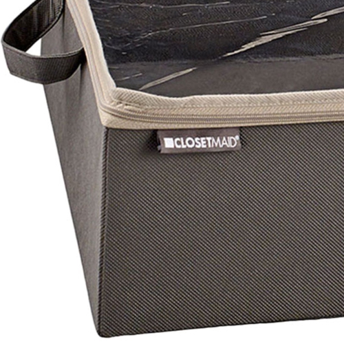 ClosetMaid Fabric Organizer Multiple Item Storage Zip Bag, Charcoal