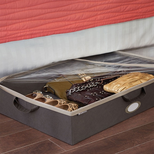 ClosetMaid Fabric Organizer Multiple Item Storage Zip Bag, Charcoal