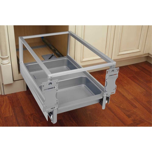 Rev-A-Shelf Double Pullout Kitchen Trash Can 27 qt. Rev-A-Motion, 5149-1527DM-217