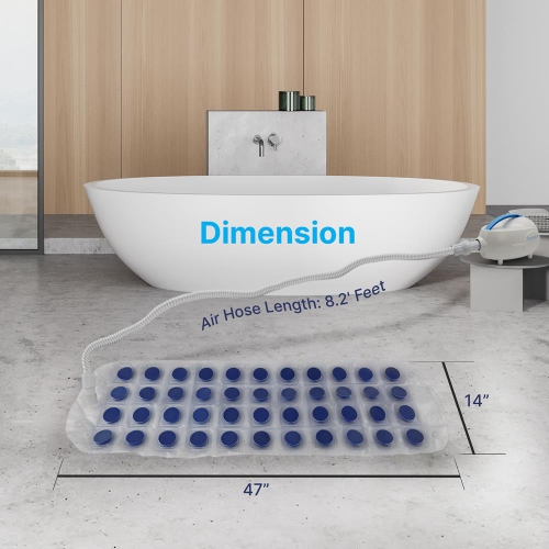 Bubble Bath Mat Body Spa Massage with Warm Air