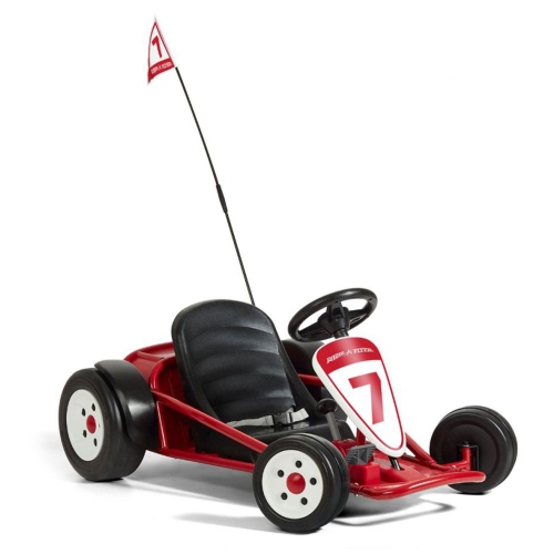 Radio Flyer – Kart à l’extérieur ajustable et alimenté par piles pour enfants, 941HZ, rouge