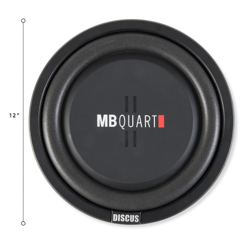MB QUART  Ds1-304 400 Watt 12 Inch Slim Shallow Subwoofer Car/truck Dvc Sub Easy install and great sound!