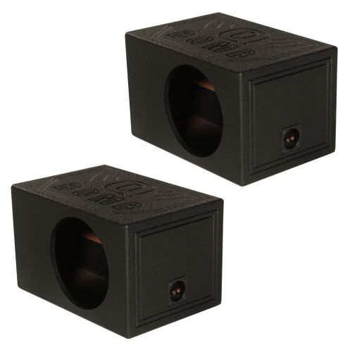 Enceinte caisson de haut-parleur d'extrêmes graves d'auto évent simple 10 po QBOMB10VL de Q-Power