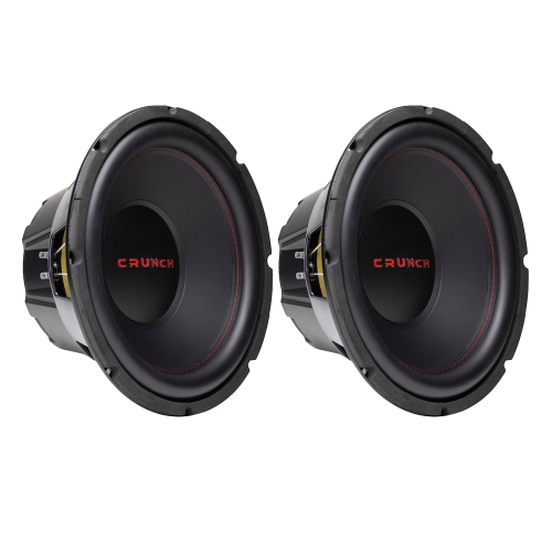 Crunch CRW12D4 12 Inch MAX 4 Ohm Dual Voice Coil Car Subwoofer Speakers
