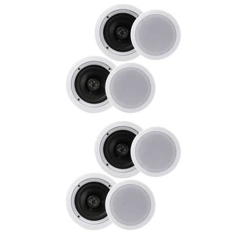 Pyle PDIC1661RD 6.5 Inch 200 Watt In Ceiling Wall 2 Way Speaker System