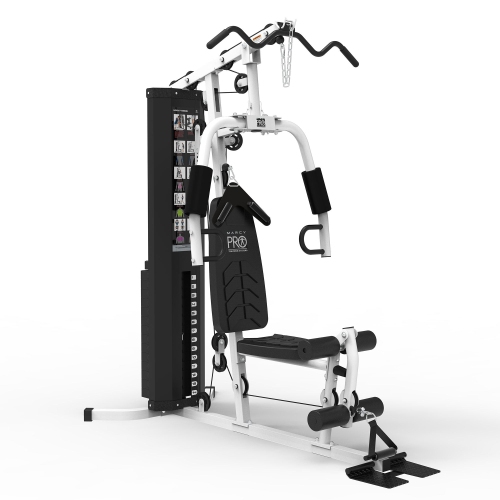 MARCY Mwm 7454 Stack Multifunctional Home Gym Full Body Workout Station White