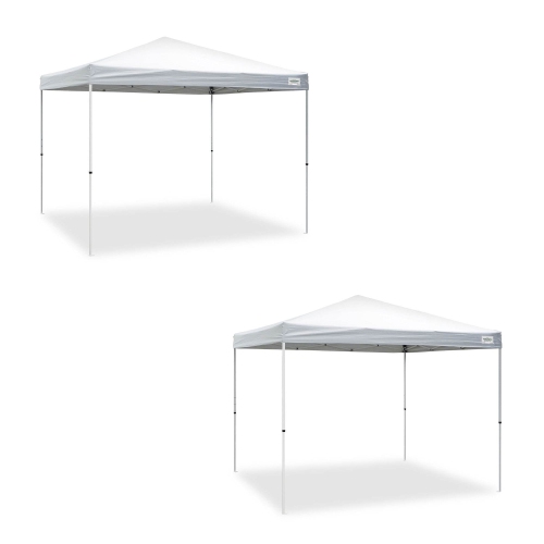 Caravan Canopy Sports V Series 2 Pro 10 x 10 Ft Outdoor Tent Kit, White