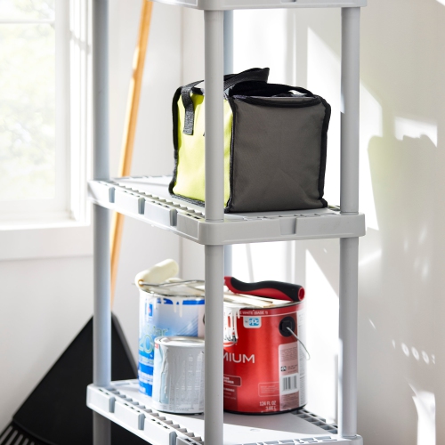 Gracious Living Knect-A-Shelf 4 Tier Light Duty Storage Shelving System
