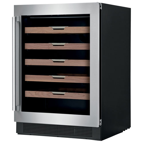 Refroidisseur à vin de dessous de comptoir 24 po d'Electrolux avec capacité de 41 bouteilles - Acier inoxydable