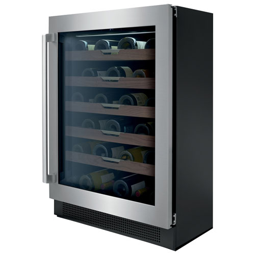 Refroidisseur à vin de dessous de comptoir 24 po d'Electrolux avec capacité de 41 bouteilles - Acier inoxydable