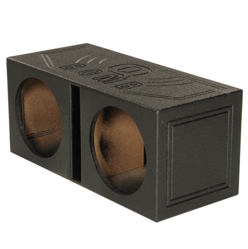Boîte double haut-parleur d'extrêmes graves ventilé 10 po à vaporisateur Bedliner Q Power