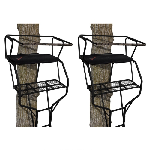 Big Game Guardian DXT Portable 2 Hunter Tree Ladder Stand, 18 Foot