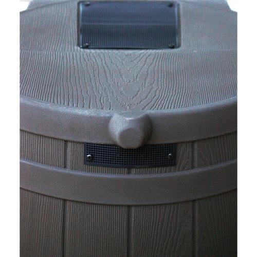 Good Ideas Rain Wizard 50 Gallon Rain Barrel Water Collector, Oak