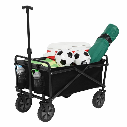 Seina Collapsible Steel Frame Folding Utility Beach Wagon Outdoor Cart