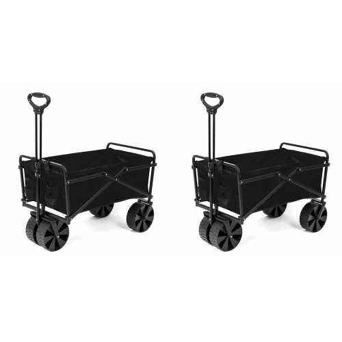 Seina Collapsible Steel Frame Folding Utility Beach Wagon Outdoor Cart