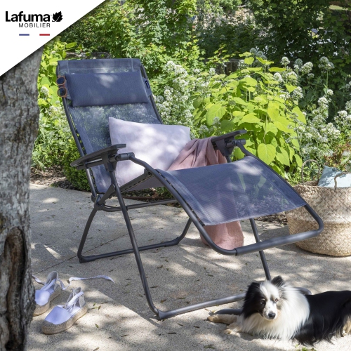 Fauteuil inclinable extérieur Lafuma LFM3118-8547 Futura Gravity, bleu océan