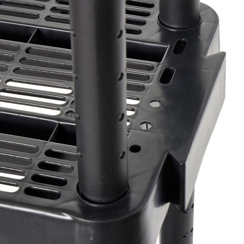 Gracious Living 4 Shelf Adjustable Height Medium Duty Storage, Black