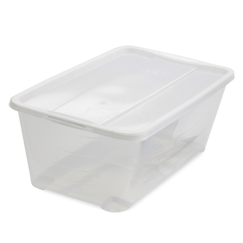 Life Story 6L Shoe & Closet Storage Box Stacking Containers, Clear