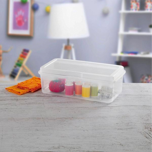 Sterilite Plastic Stacking FlipTop Latching Storage Container, Clear,