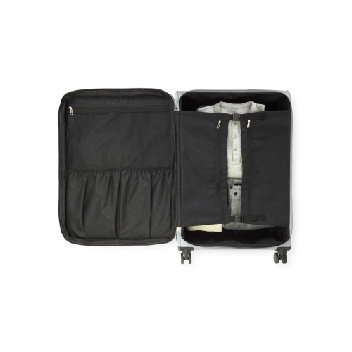 Grosse valise de cabine souple à roulettes doubles Siena de Bugatti - Vert