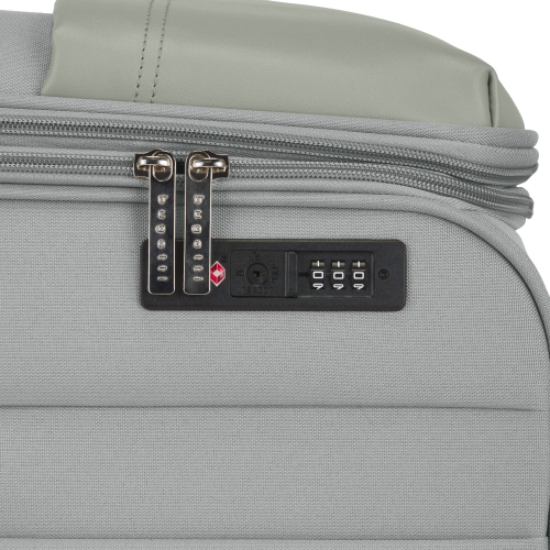 Grosse valise de cabine souple à roulettes doubles Siena de Bugatti - Vert