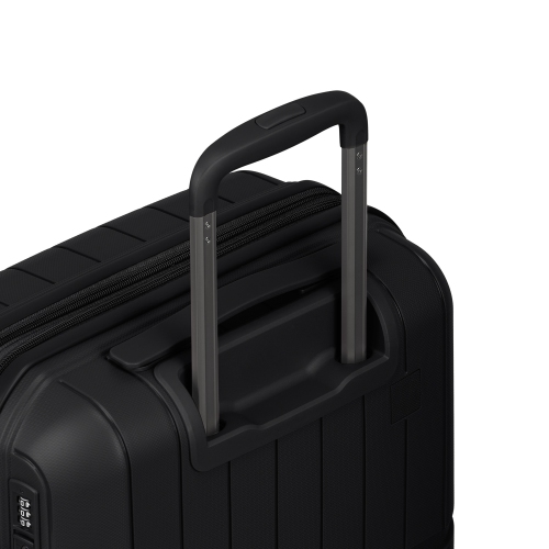 Bagage de cabine rigide Bridgetown de Bugatti avec verrou approuvé par la TSA - Noir