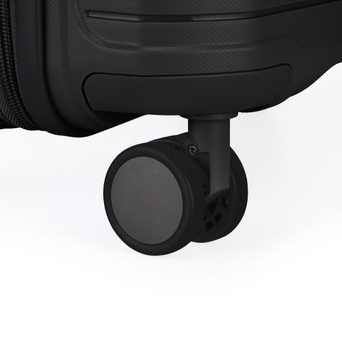 Bagage de cabine rigide Bridgetown de Bugatti avec verrou approuvé par la TSA - Noir