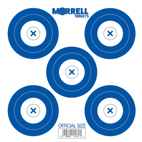 Morrell Targets Archery NFAA Official – face de cible en papier à pois 5, paquet de 100