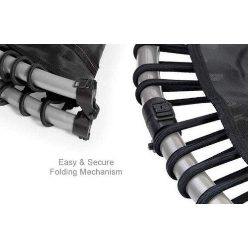 JumpSport 350f Indoor Lightweight 39-Inch Folding Fitness Trampoline, Black