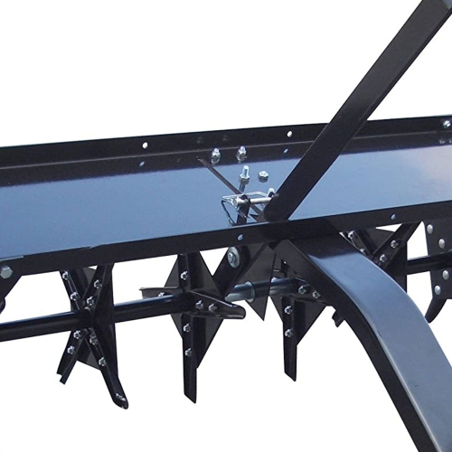 Yard Tuff Steel Plug Aerator Universal Hitch, 40 Inch Wide Working Width, Black