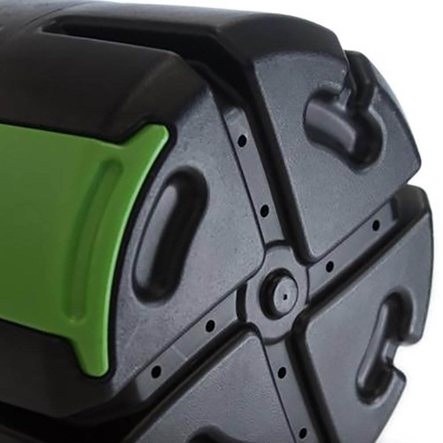 FCMP Outdoor HOTFROG 37 Gallon Chamber Rolling Compost Tumbler Bin