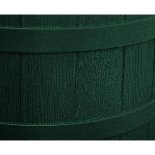 Good Ideas Rain Wizard Water Storage 50 Gal Capacity Collection Barrel, Green