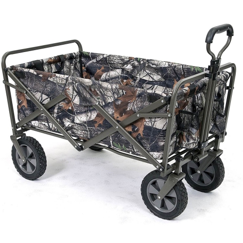 Mac Sports – Chariot de camping pliable et utilitaire pour l’extérieur, camouflage