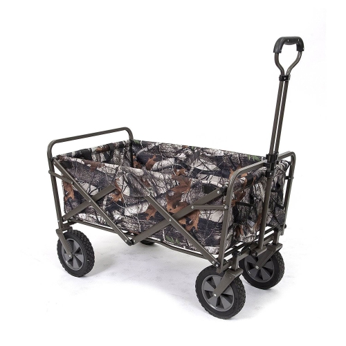 Mac Sports – Chariot de camping pliable et utilitaire pour l’extérieur, camouflage