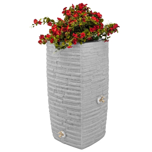 Good Ideas Impressions Riverwalk 50 Gallon Rain Saver, Light Granite