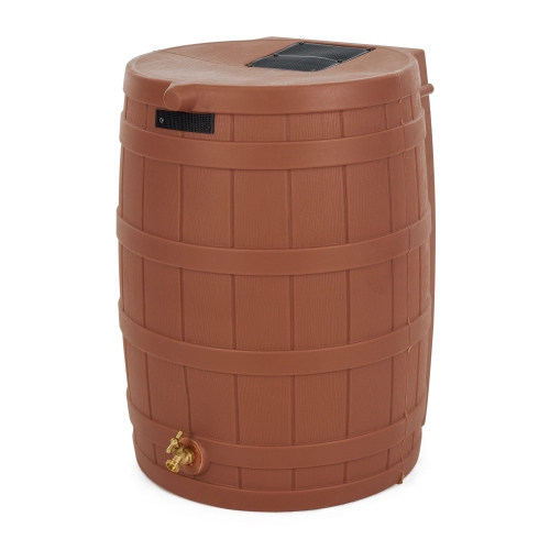 Good Ideas – baril de rangement Rain Wizard, 50 gallons, terre cuite,