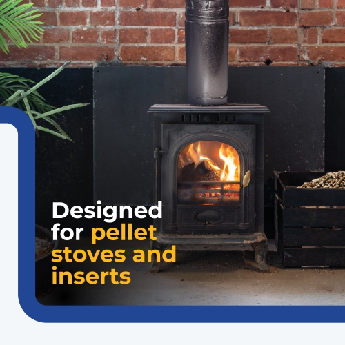 DuraVent PelletVent 36" L x 3" Diameter Double Wall Straight Steel Stove Pipe